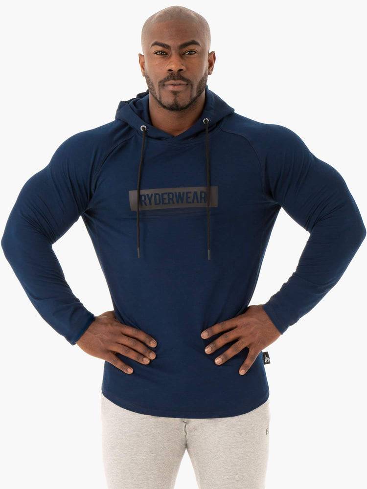 Swetry Męskie Ryderwear Men Sweaters Base Pullover Jumper Granatowe | PL2845UT