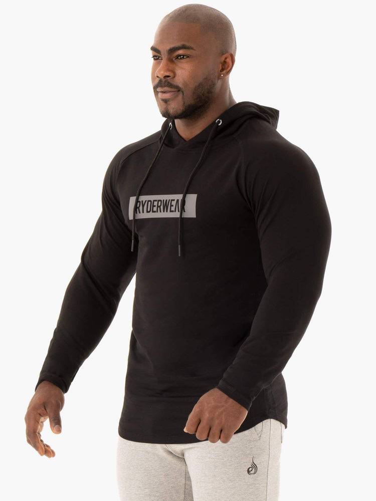 Swetry Męskie Ryderwear Men Sweaters Base Pullover Jumper Czarne | PL2846YU