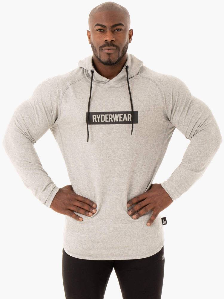 Swetry Męskie Ryderwear Men Sweaters Base Pullover Jumper Szare | PL2847TV