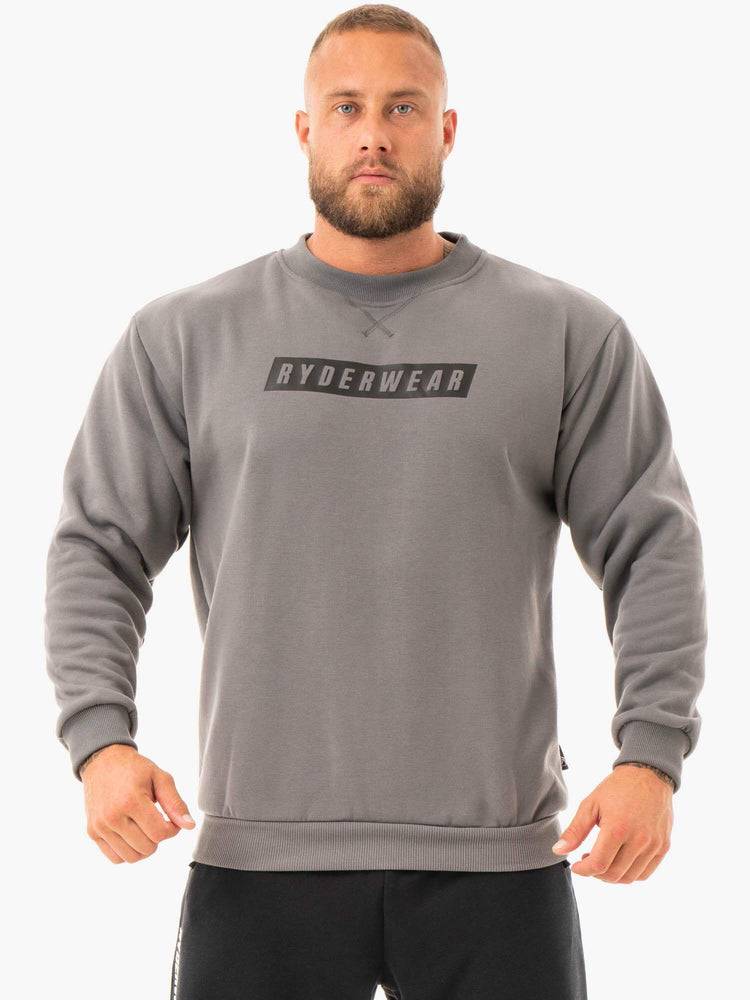 Swetry Męskie Ryderwear Men Sweaters Force Pullover Jasny Szare | PL2832LH