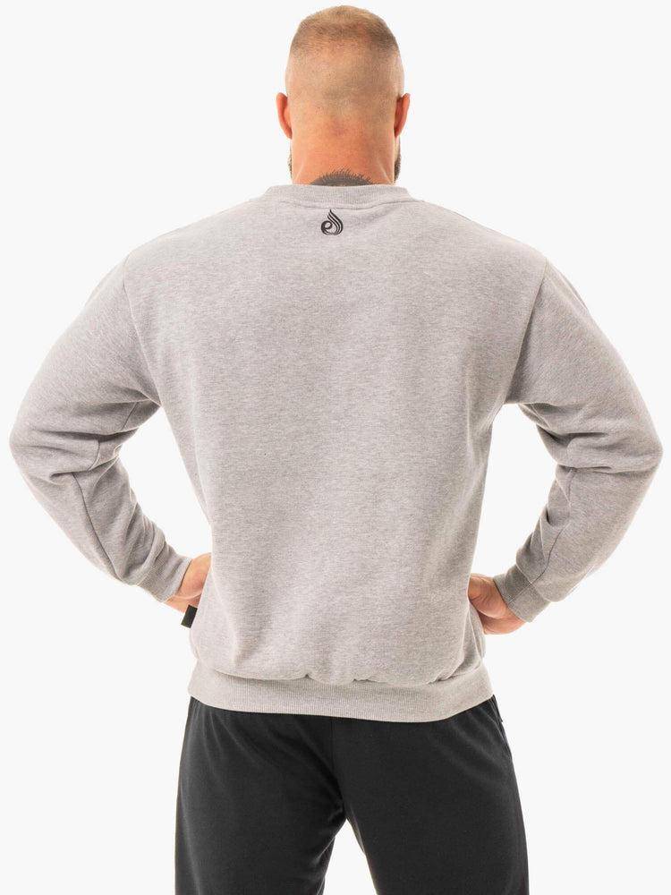 Swetry Męskie Ryderwear Men Sweaters Force Pullover Szare | PL2833KI