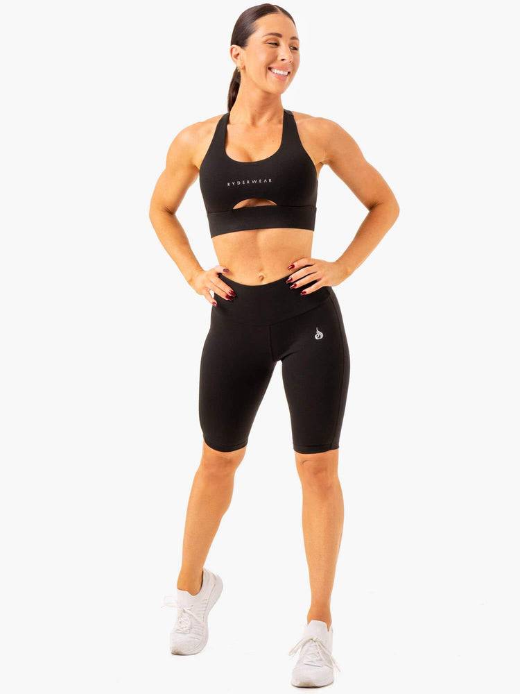 Szorty Damskie Ryderwear Women Shorts Action Bike Czarne | PL2031YU