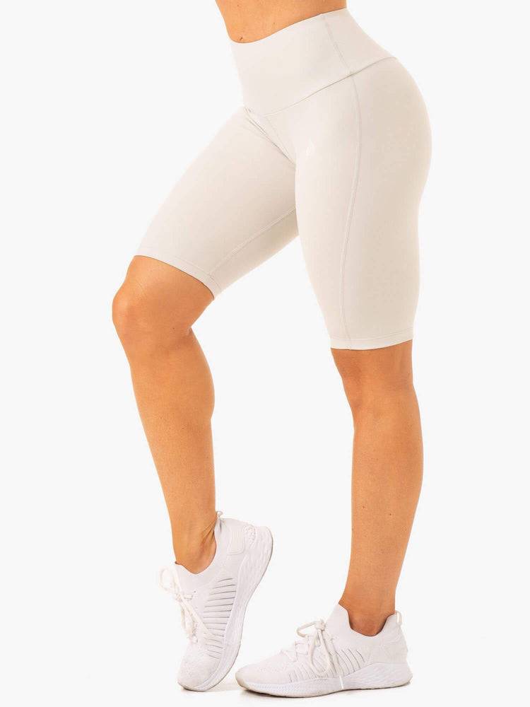 Szorty Damskie Ryderwear Women Shorts Action Bike Białe Szare | PL2069KI