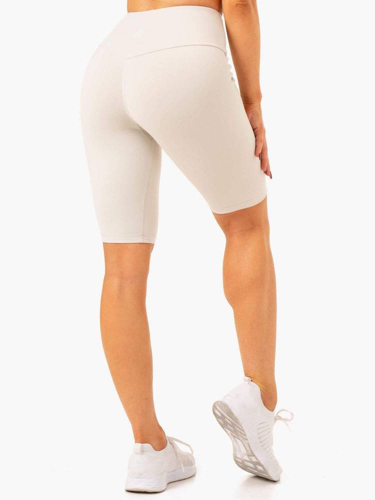 Szorty Damskie Ryderwear Women Shorts Action Bike Białe Szare | PL2069KI