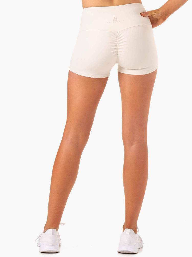 Szorty Damskie Ryderwear Women Shorts Adapt High Waisted Scrunch Białe | PL2004TV