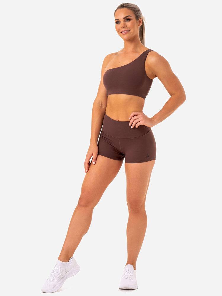 Szorty Damskie Ryderwear Women Shorts Adapt High Waisted Scrunch Czekolada | PL2148LH