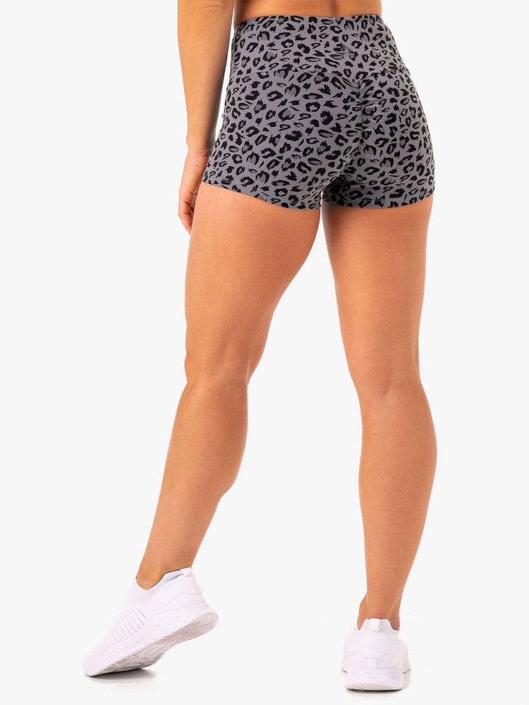 Szorty Damskie Ryderwear Women Shorts Adapt High Waisted Scrunch Szare Panterka | PL2179BC