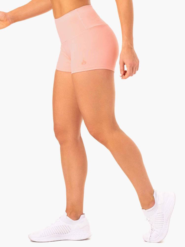 Szorty Damskie Ryderwear Women Shorts Adapt High Waisted Scrunch Koralowe | PL2195FM