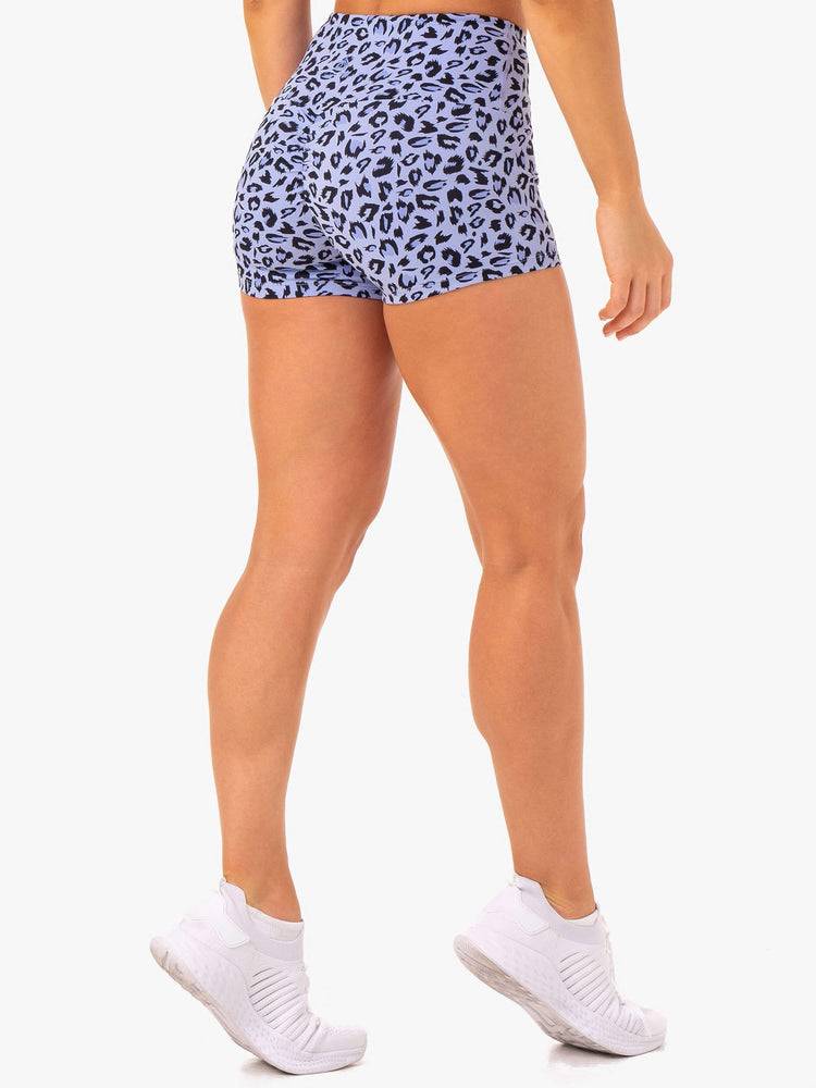 Szorty Damskie Ryderwear Women Shorts Adapt High Waisted Scrunch Lawenda Panterka | PL2211RW