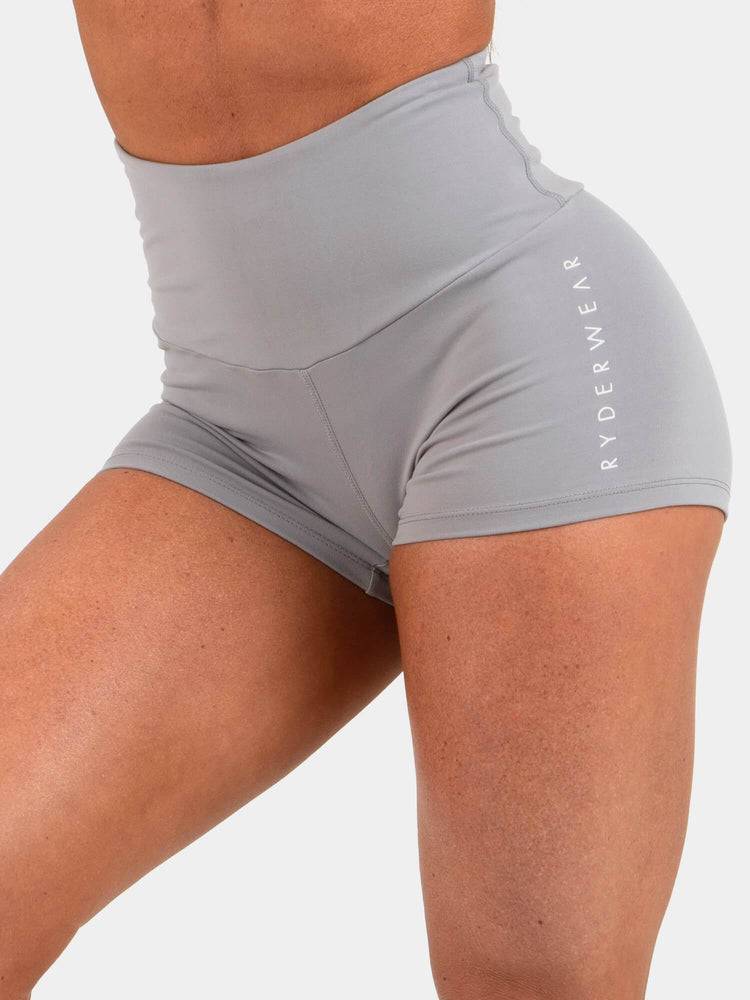 Szorty Damskie Ryderwear Women Shorts Animal Scrunch Bum Szare | PL2114AP