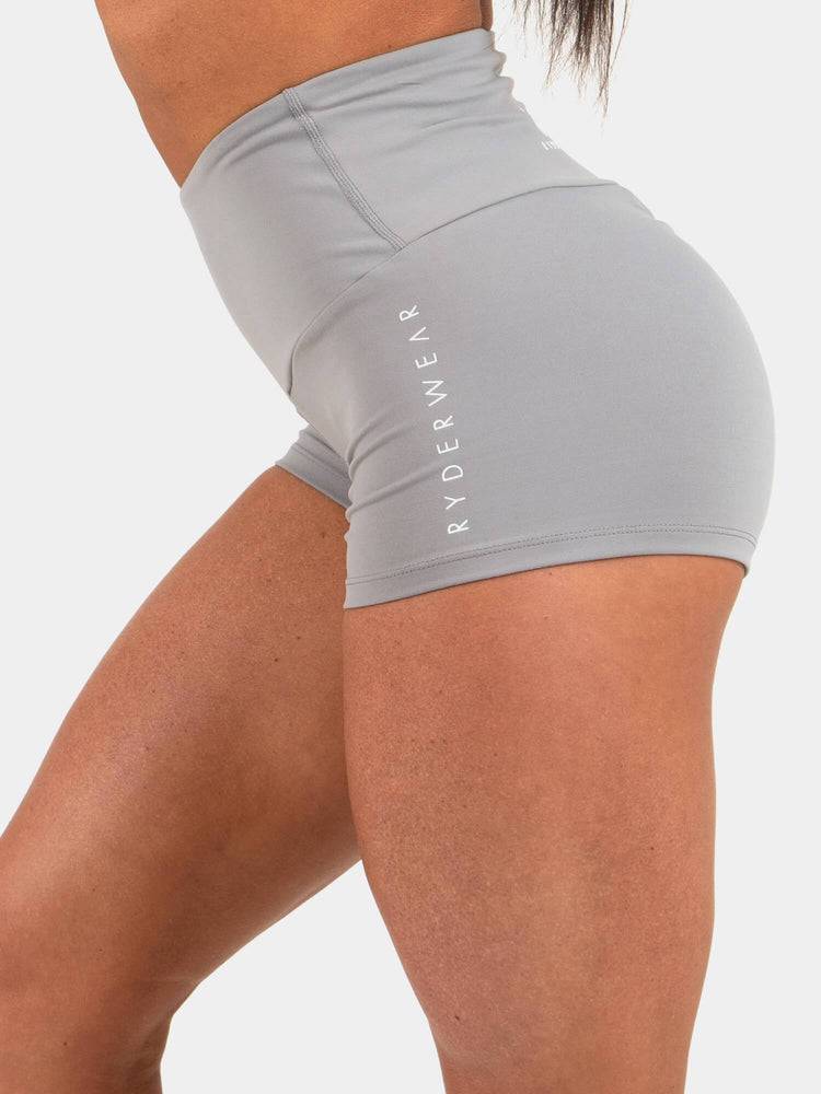 Szorty Damskie Ryderwear Women Shorts Animal Scrunch Bum Szare | PL2114AP