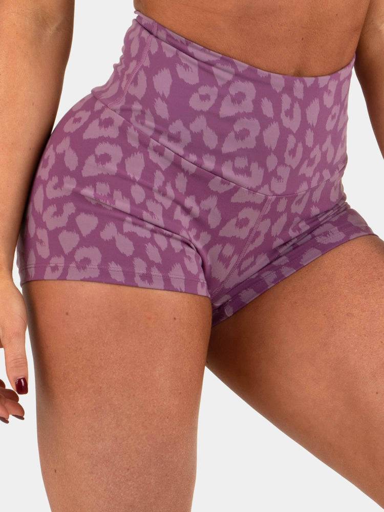 Szorty Damskie Ryderwear Women Shorts Animal Scrunch Bum Panterka Fioletowe | PL2116DN