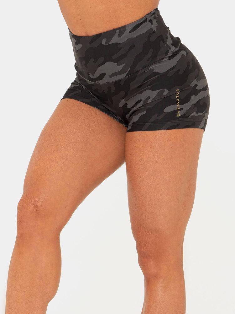 Szorty Damskie Ryderwear Women Shorts BFCAMO Scrunch Bum Camo | PL2220DN