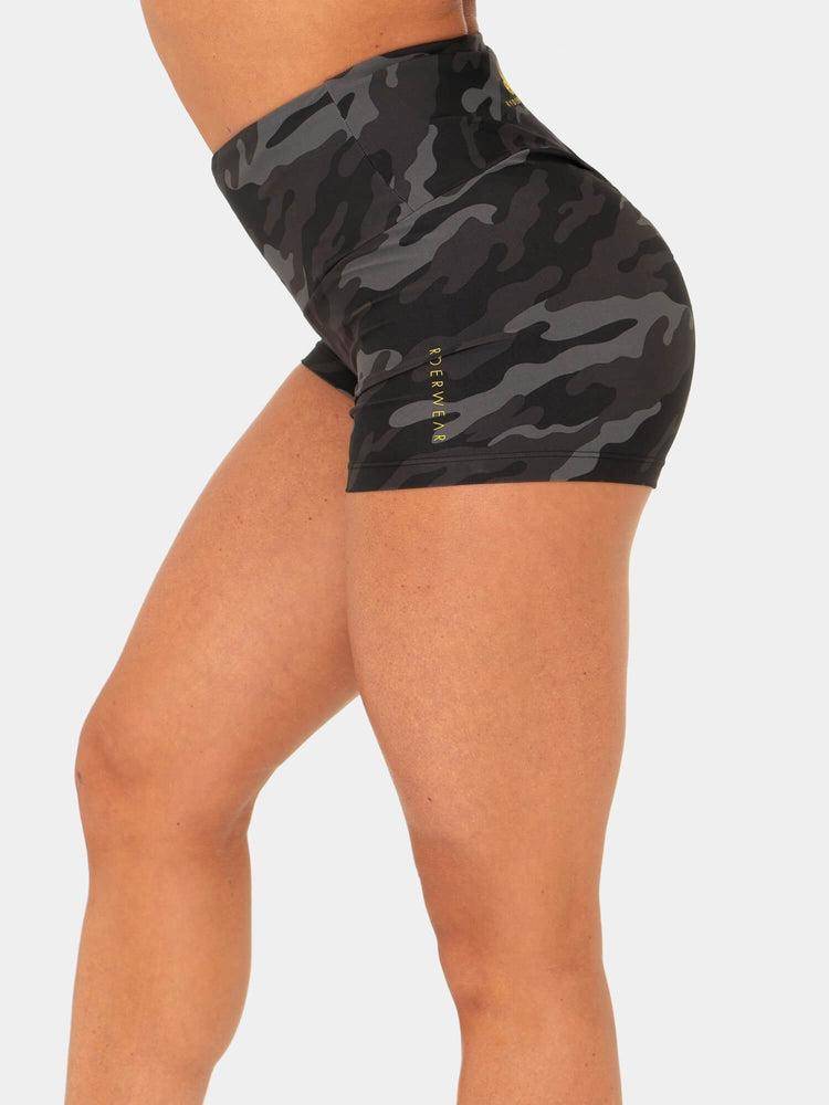 Szorty Damskie Ryderwear Women Shorts BFCAMO Scrunch Bum Camo | PL2220DN