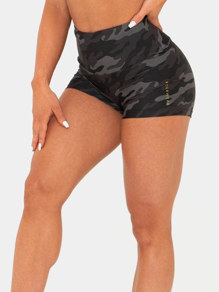 Szorty Damskie Ryderwear Women Shorts BFCAMO Scrunch Bum Camo | PL2220DN