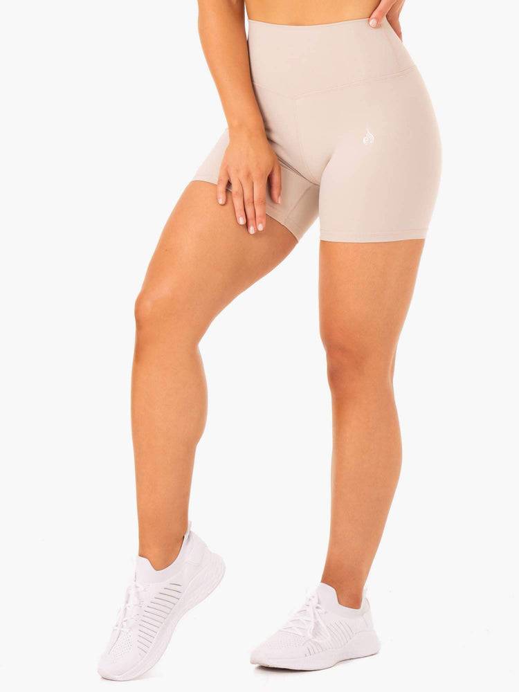 Szorty Damskie Ryderwear Women Shorts Base High Waisted Głęboka Brązowe | PL2124XF