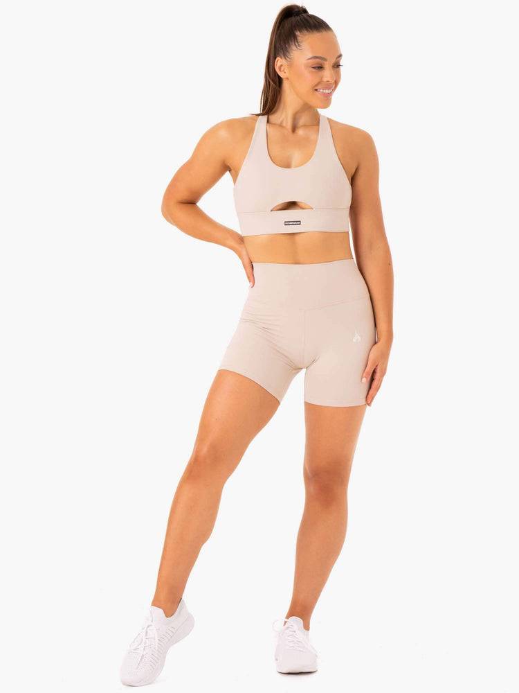 Szorty Damskie Ryderwear Women Shorts Base High Waisted Głęboka Brązowe | PL2124XF