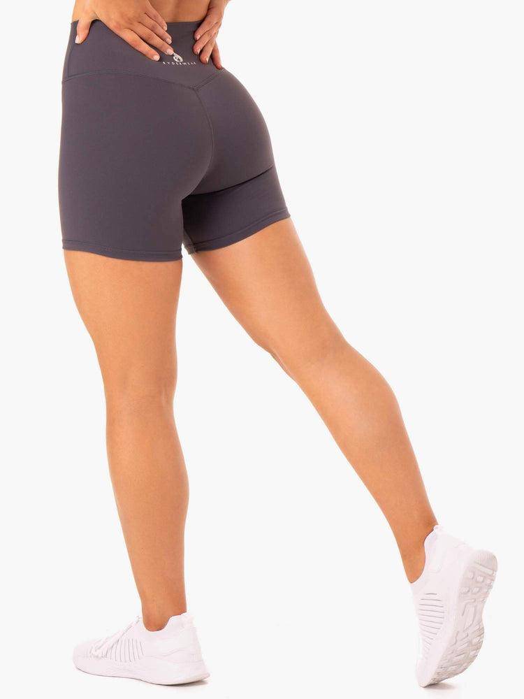 Szorty Damskie Ryderwear Women Shorts Base High Waisted Szare | PL2158EX