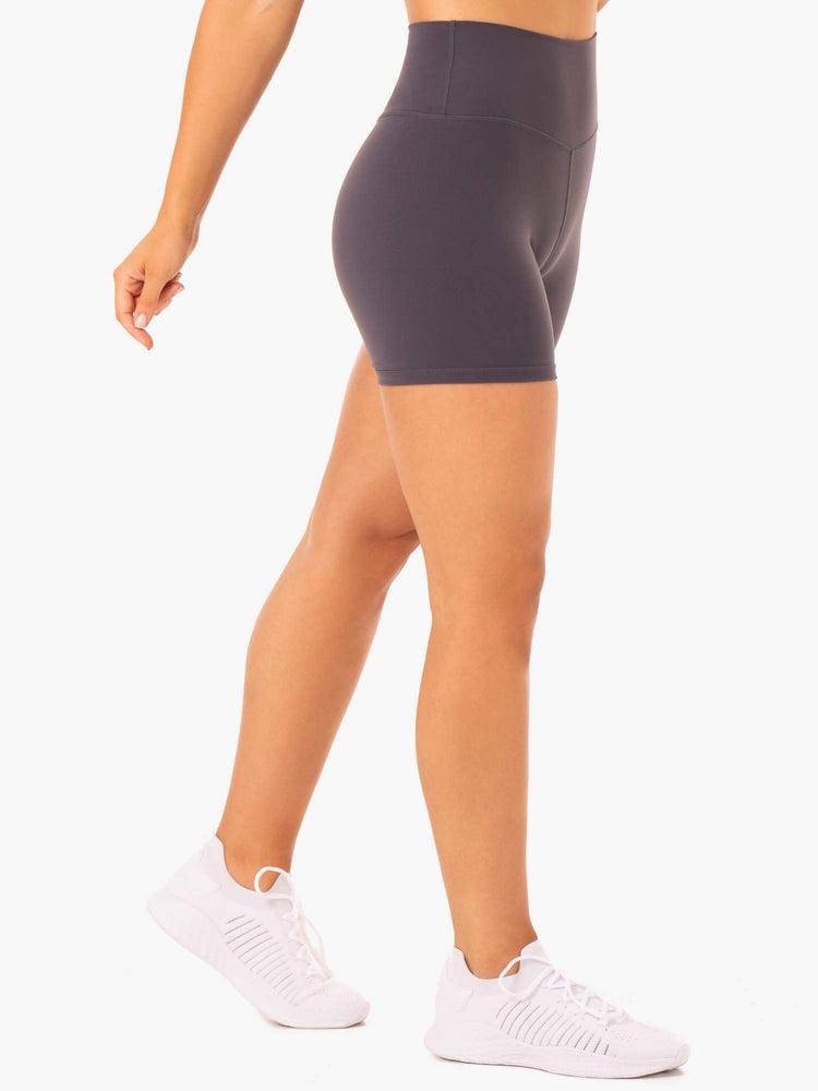 Szorty Damskie Ryderwear Women Shorts Base High Waisted Szare | PL2158EX