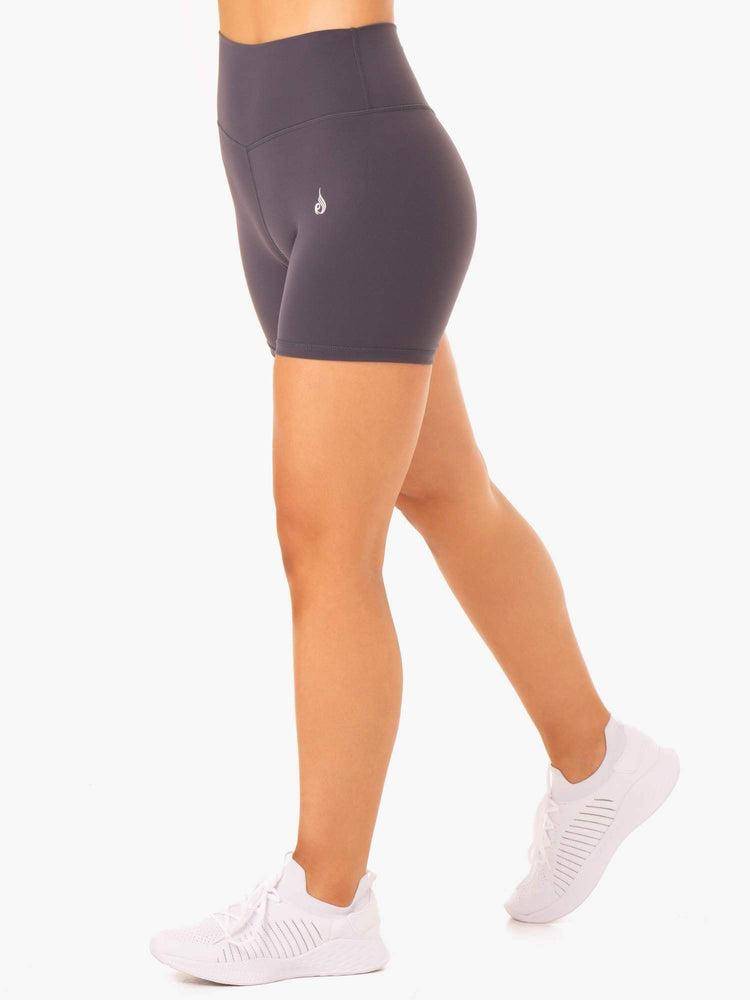 Szorty Damskie Ryderwear Women Shorts Base High Waisted Szare | PL2158EX