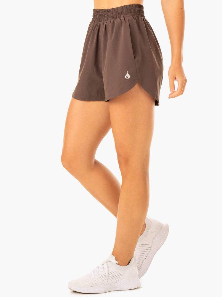 Szorty Damskie Ryderwear Women Shorts Element Treningowe Czekolada | PL2053WY