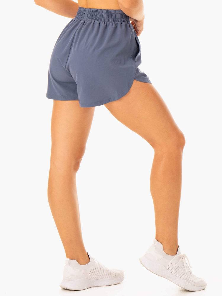 Szorty Damskie Ryderwear Women Shorts Element Treningowe Szare Niebieskie | PL2054EX