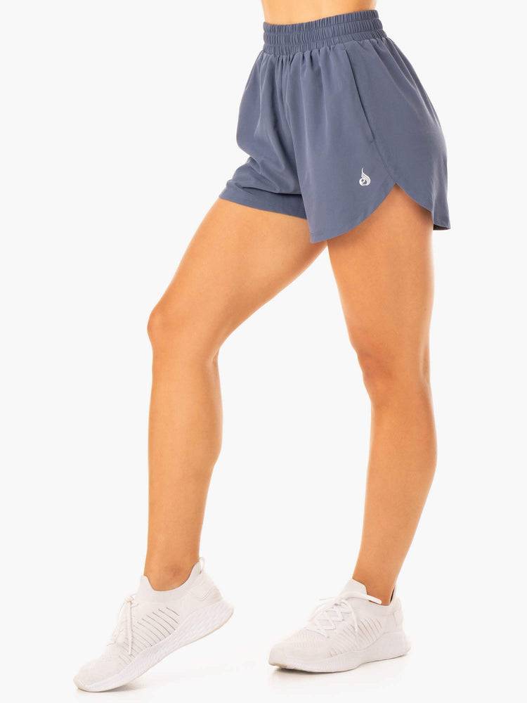 Szorty Damskie Ryderwear Women Shorts Element Treningowe Szare Niebieskie | PL2054EX