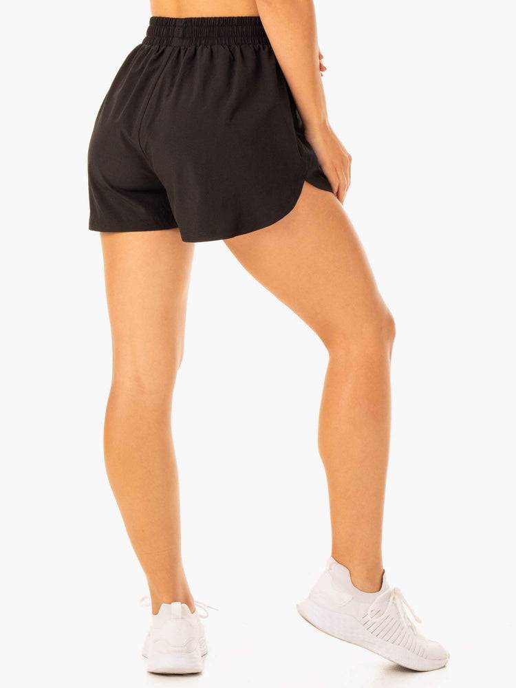 Szorty Damskie Ryderwear Women Shorts Element Treningowe Czarne | PL2101BC