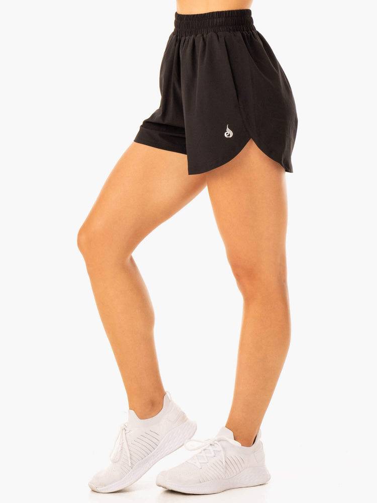 Szorty Damskie Ryderwear Women Shorts Element Treningowe Czarne | PL2101BC