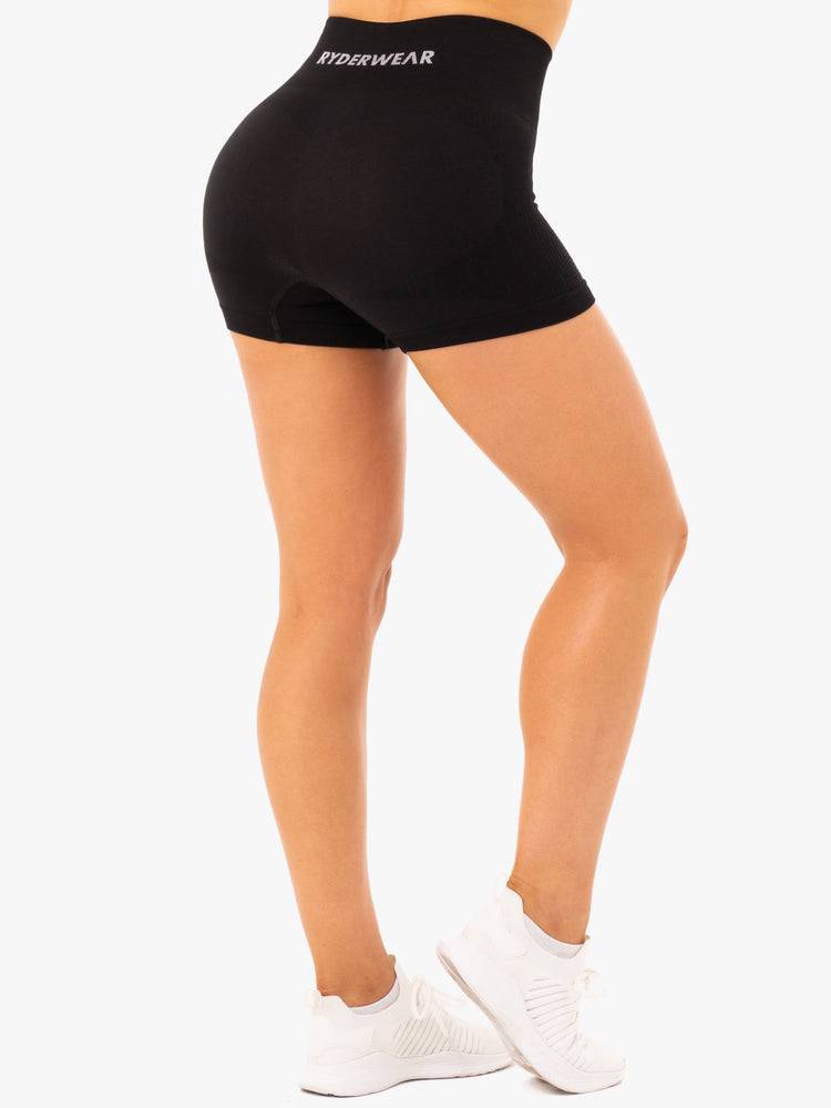 Szorty Damskie Ryderwear Women Shorts Electra Seamless Czarne | PL2184EX