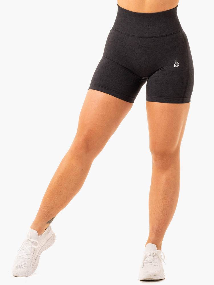 Szorty Damskie Ryderwear Women Shorts Enhance Scrunch Bum Seamless Czarne | PL1974QZ