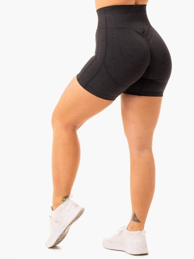 Szorty Damskie Ryderwear Women Shorts Enhance Scrunch Bum Seamless Czarne | PL1974QZ