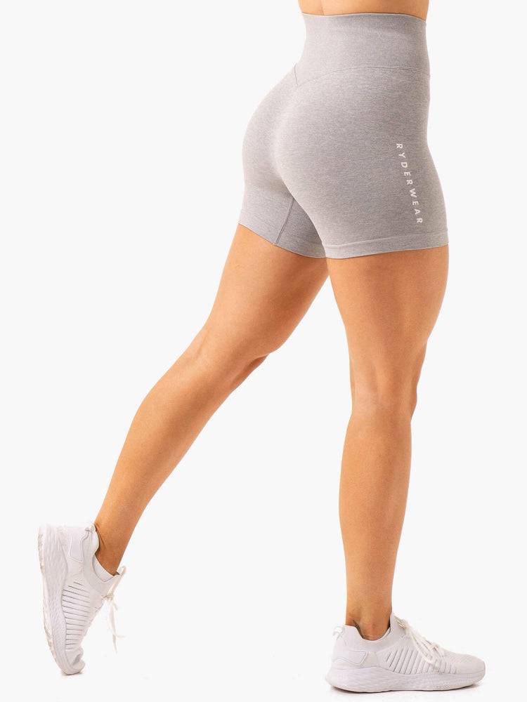 Szorty Damskie Ryderwear Women Shorts Essential Seamless Głęboka Szare | PL2096LH