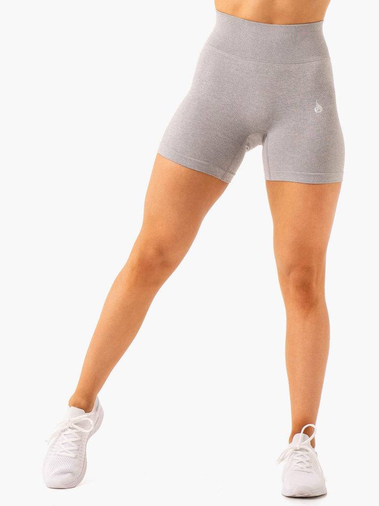 Szorty Damskie Ryderwear Women Shorts Essential Seamless Głęboka Szare | PL2096LH