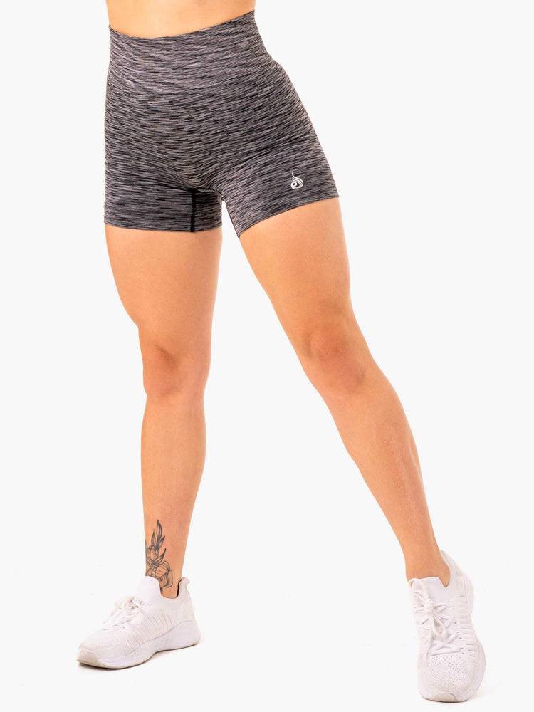 Szorty Damskie Ryderwear Women Shorts Evolve Seamless High Waisted Czarne | PL2200LH