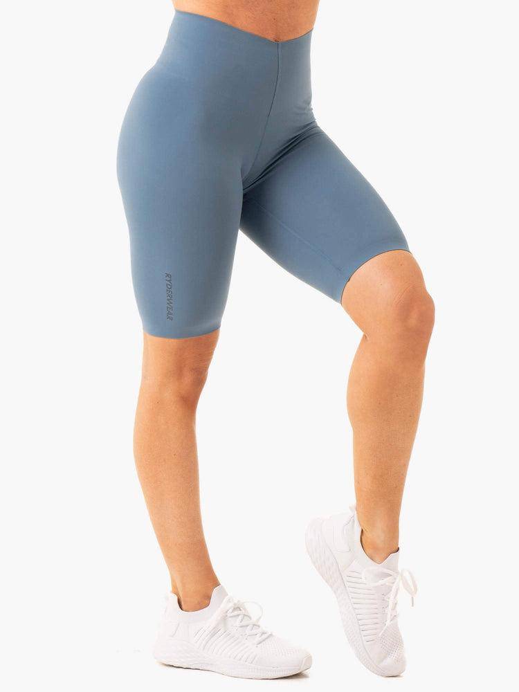 Szorty Damskie Ryderwear Women Shorts Extend Compression Bike Szare Niebieskie | PL2086OR