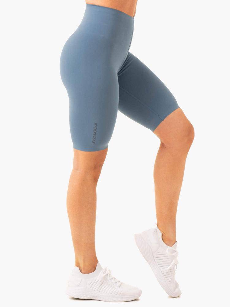 Szorty Damskie Ryderwear Women Shorts Extend Compression Bike Szare Niebieskie | PL2086OR