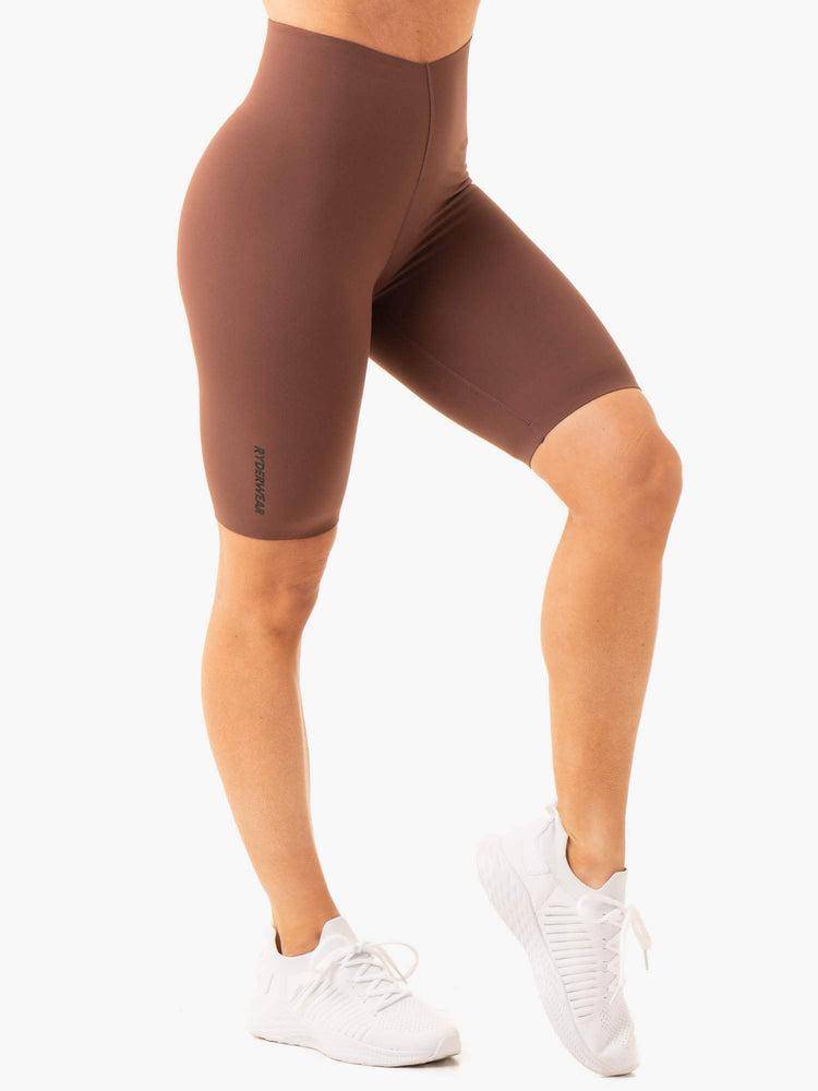 Szorty Damskie Ryderwear Women Shorts Extend Compression Bike Czekolada | PL2093HK