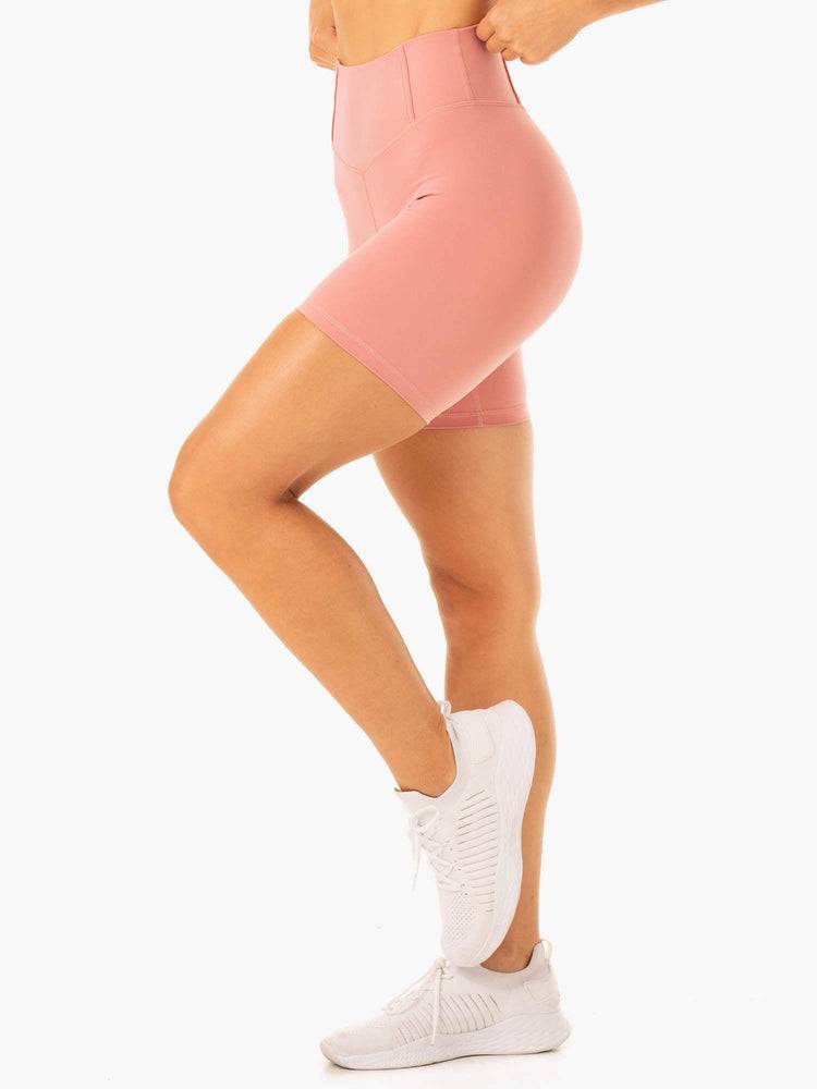 Szorty Damskie Ryderwear Women Shorts Form Scrunch Bum Różowe | PL2048VD