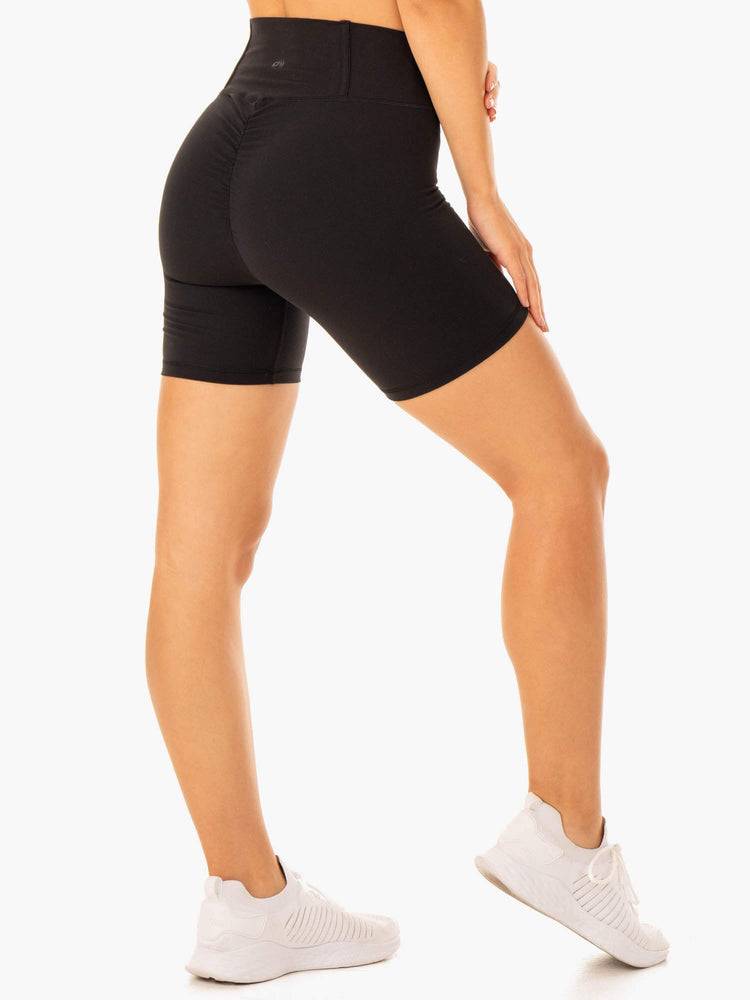 Szorty Damskie Ryderwear Women Shorts Form Scrunch Bum Czarne | PL2102NB