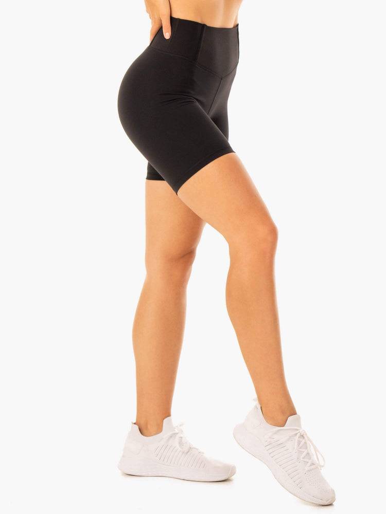 Szorty Damskie Ryderwear Women Shorts Form Scrunch Bum Czarne | PL2102NB