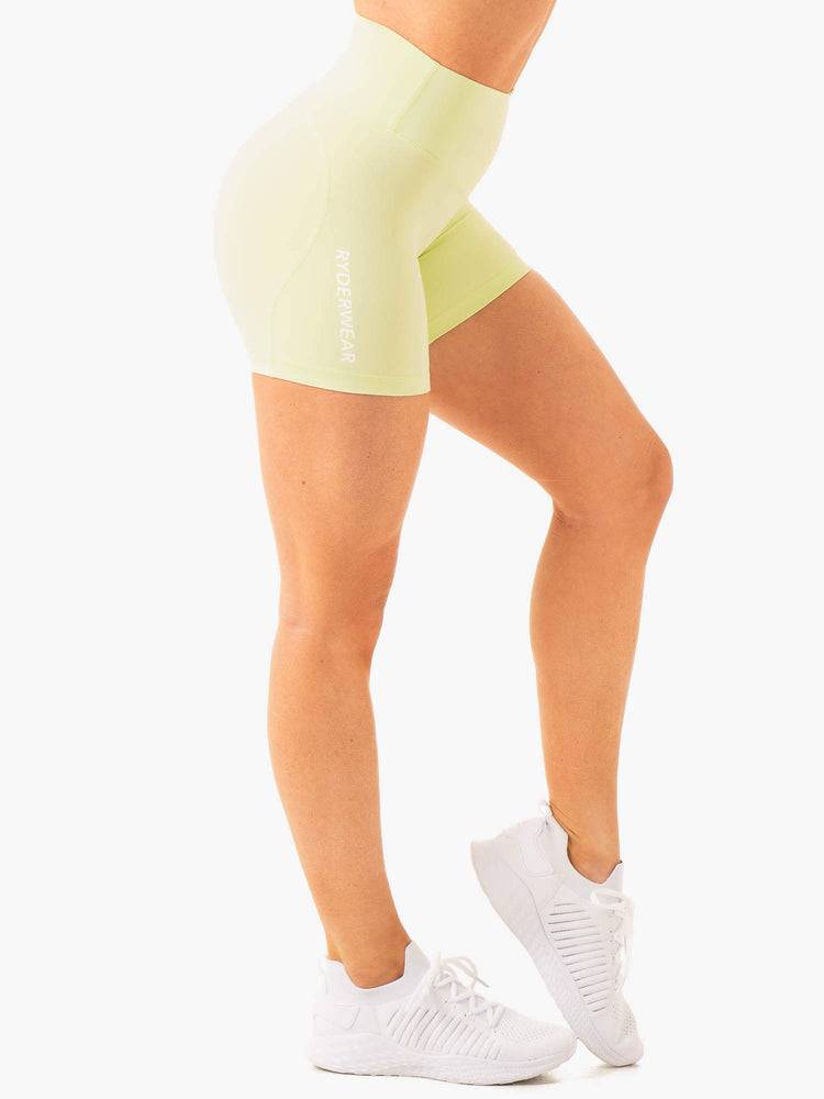 Szorty Damskie Ryderwear Women Shorts Frequency High Waisted Mięta | PL2079WY