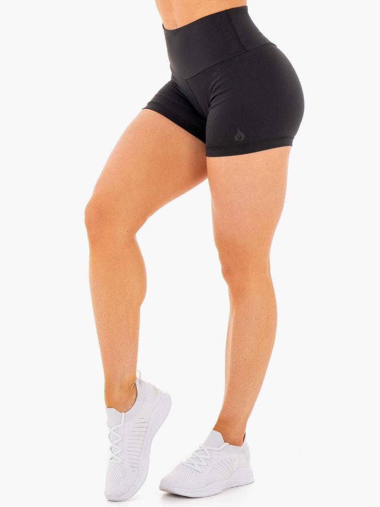 Szorty Damskie Ryderwear Women Shorts Motion High Waisted Czarne | PL1944VD