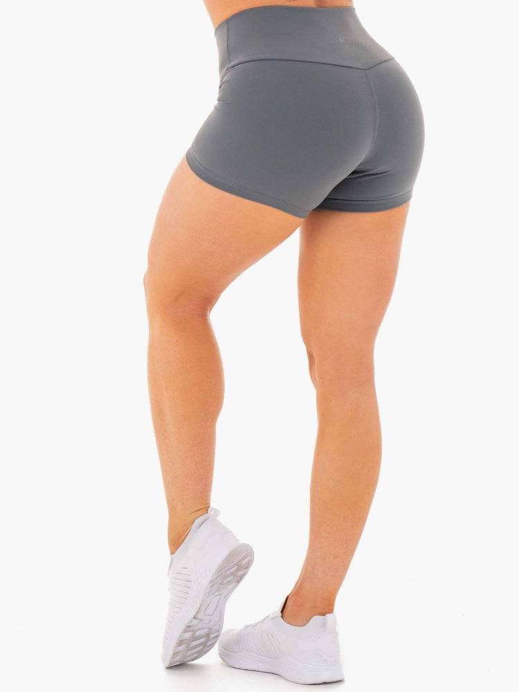 Szorty Damskie Ryderwear Women Shorts Motion High Waisted Szare | PL1978TV