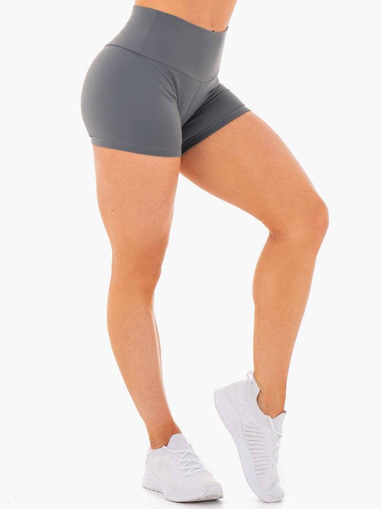 Szorty Damskie Ryderwear Women Shorts Motion High Waisted Szare | PL1978TV