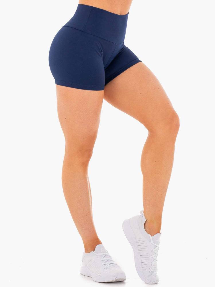 Szorty Damskie Ryderwear Women Shorts Motion High Waisted Granatowe | PL2201ZG