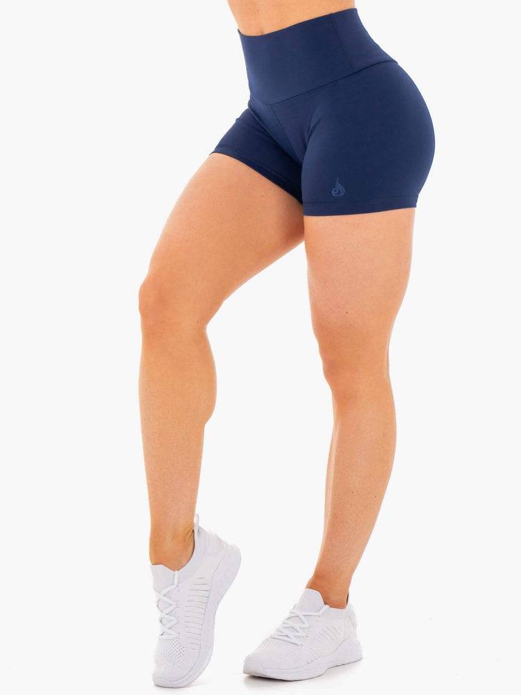 Szorty Damskie Ryderwear Women Shorts Motion High Waisted Granatowe | PL2201ZG