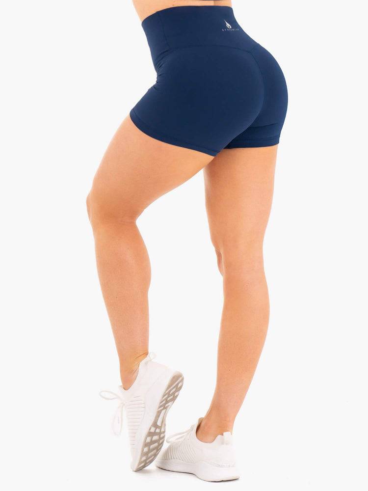 Szorty Damskie Ryderwear Women Shorts NKD High Waisted Granatowe | PL1942XF