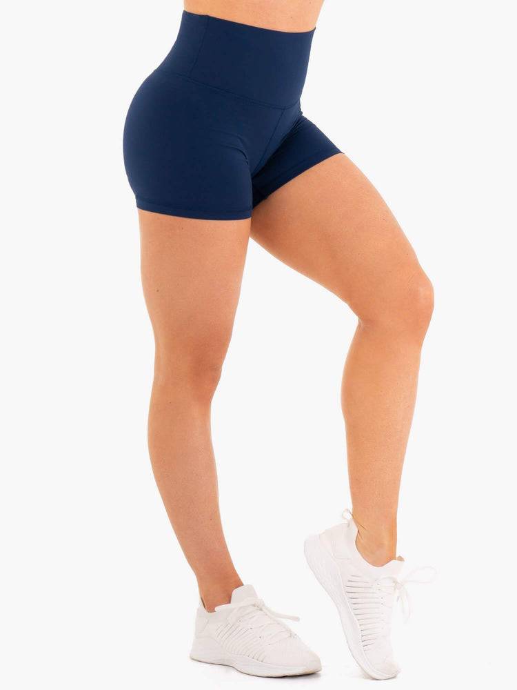 Szorty Damskie Ryderwear Women Shorts NKD High Waisted Granatowe | PL1942XF