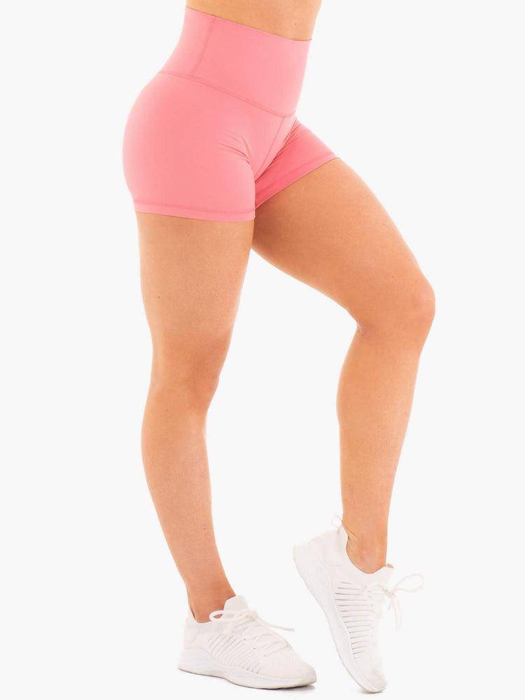 Szorty Damskie Ryderwear Women Shorts NKD High Waisted Różowe | PL1960DN